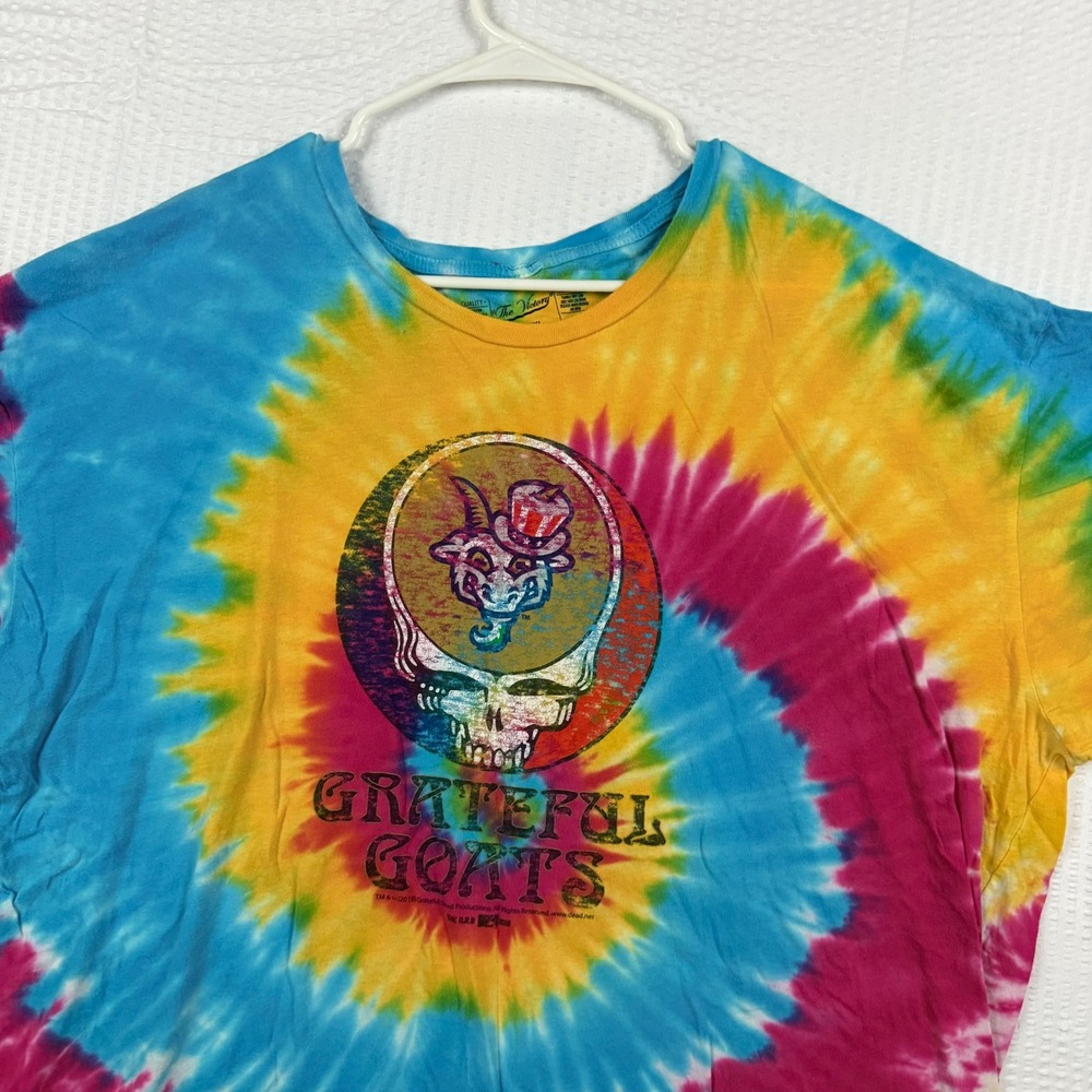 Grateful Dead Grateful Goats Tie Dye Shirt Mens 2XL The Victory 2018 Stealie - Picture 2 of 8
